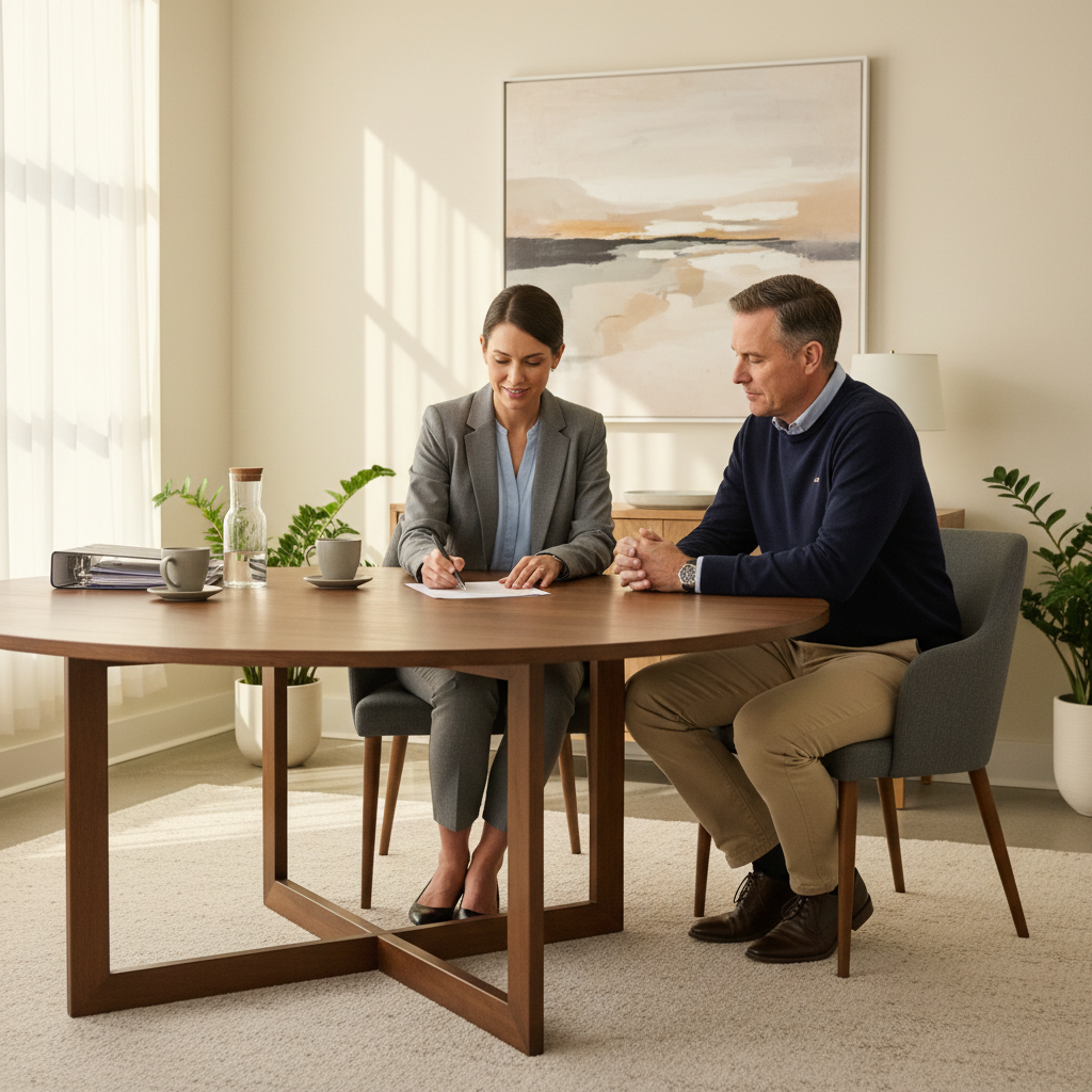 Professional office meeting for employment law advice